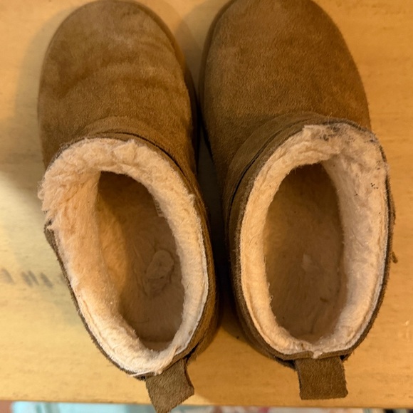 Suede Shearling Lined Ankle Slippers - Chestnut Brown - Picture 6 of 6